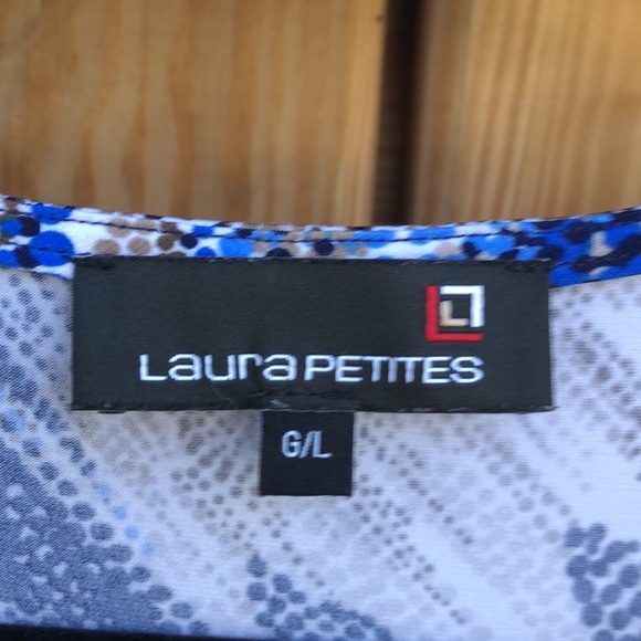 Like new! - LAURA PETITES Banded Bottom Sleeveless Blouse - Picture 2 of 4